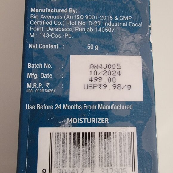 TWO (2) Skin Renew Dr V Blue Barrier Repair Peptide Moisturizers NEW Sealed - Picture 5 of 14